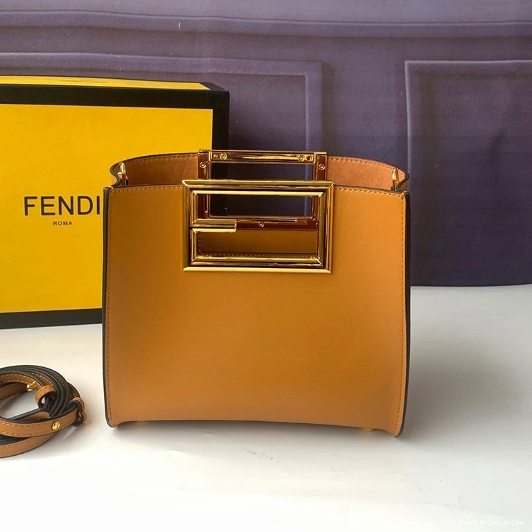 Cheap In Small Bag Brown Fendi Way Leather Calf 0801